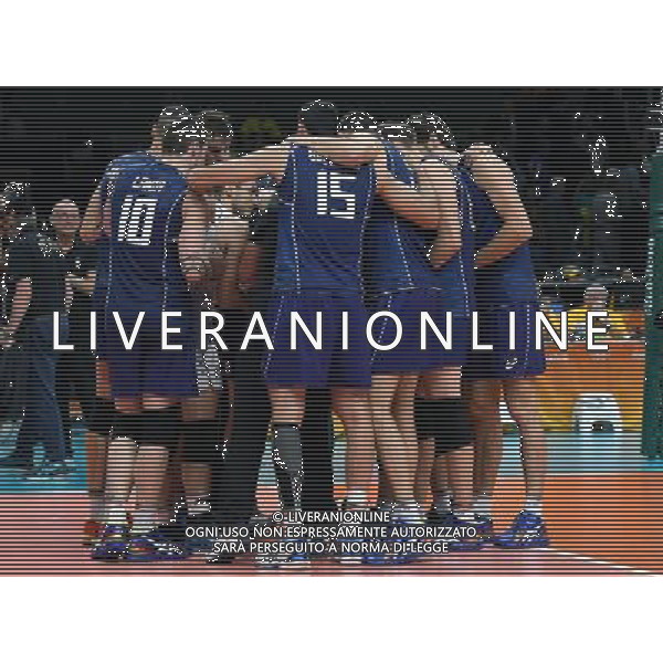 XXXI Olympic Games Giochi Olimpici Rio 2016 Rio de Janeiro - 17.08.2016 Quarti di Finale Pallavolo Maschile Italia vs Iran Nella Foto:I giocatori italiani festeggiano a fine partita /Ph.Vitez-Ag. Aldo Liverani