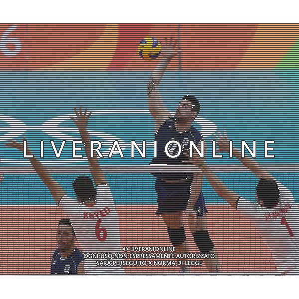 XXXI Olympic Games Giochi Olimpici Rio 2016 Rio de Janeiro - 17.08.2016 Quarti di Finale Pallavolo Maschile Italia vs Iran Nella Foto:Lanza Filippo /Ph.Vitez-Ag. Aldo Liverani