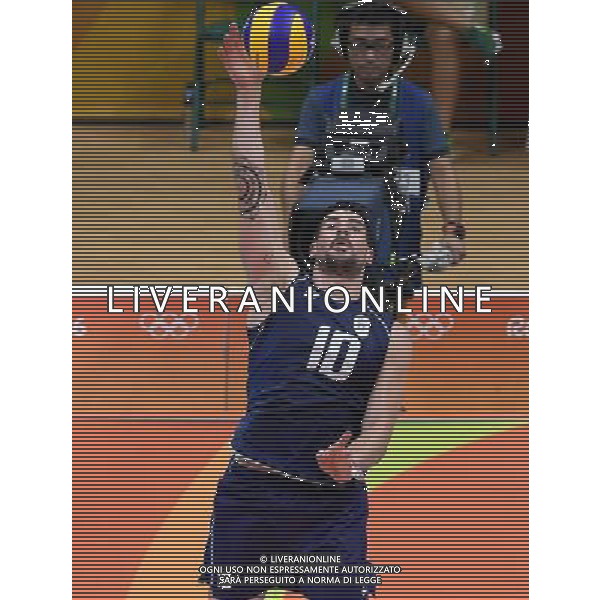 XXXI Olympic Games Giochi Olimpici Rio 2016 Rio de Janeiro - 17.08.2016 Quarti di Finale Pallavolo Maschile Italia vs Iran Nella Foto:Lanza Filippo /Ph.Vitez-Ag. Aldo Liverani