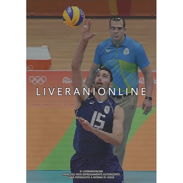 XXXI Olympic Games Giochi Olimpici Rio 2016 Rio de Janeiro - 17.08.2016 Quarti di Finale Pallavolo Maschile Italia vs Iran Nella Foto:Birarelli Emanuele /Ph.Vitez-Ag. Aldo Liverani