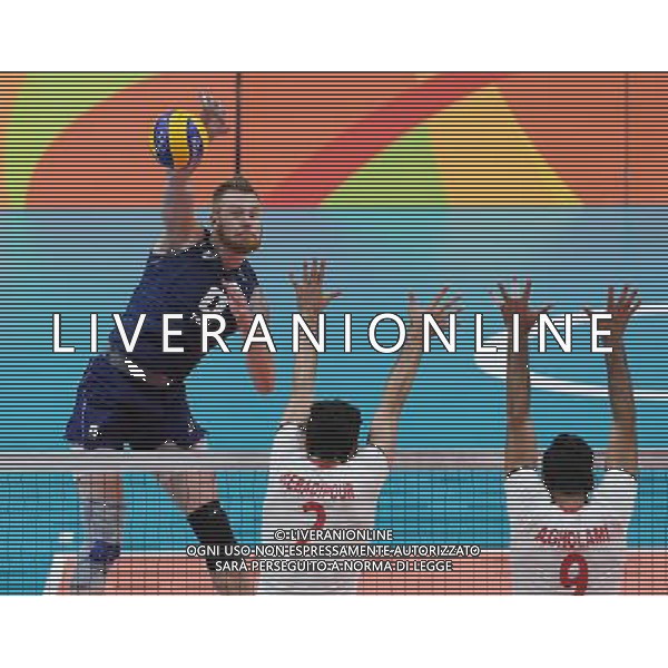 XXXI Olympic Games Giochi Olimpici Rio 2016 Rio de Janeiro - 17.08.2016 Quarti di Finale Pallavolo Maschile Italia vs Iran Nella Foto:Zaytsev Ivan /Ph.Vitez-Ag. Aldo Liverani