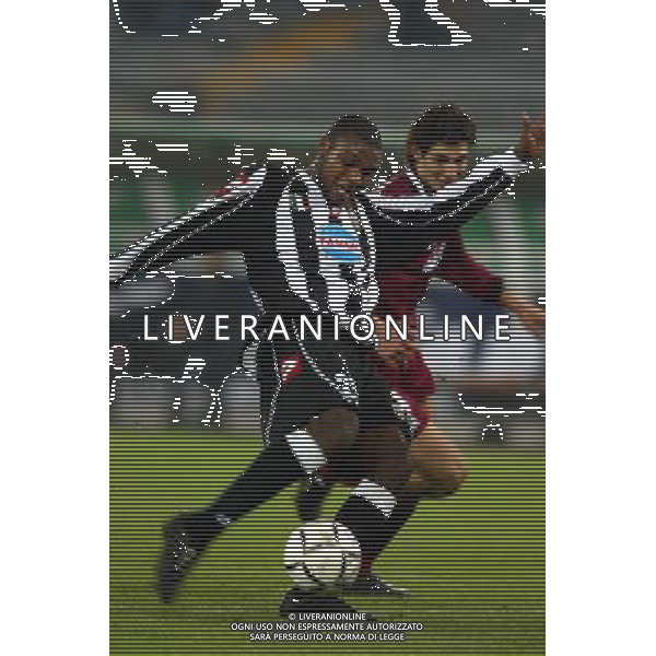 TORINO 18/12/02 COPPA ITALIA 02/03 JUVENTUS REGGINA NELLA FOTO MARCELO ZALAYETA FOTO ALDO LIVERANI