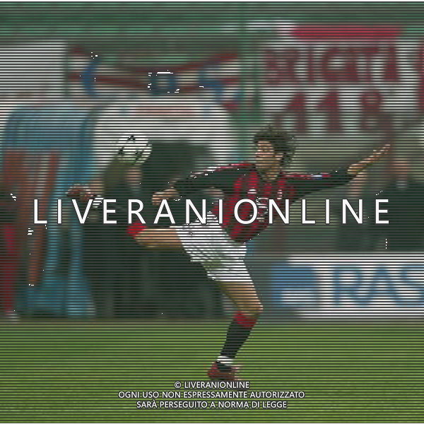MILANO 18/12/02 COPPA ITALIA 02/03 MILAN ANCONA NELLA FOTO RUI COSTA MANUEL FOTO BAGNAI/AG. ALDO LIVERANI