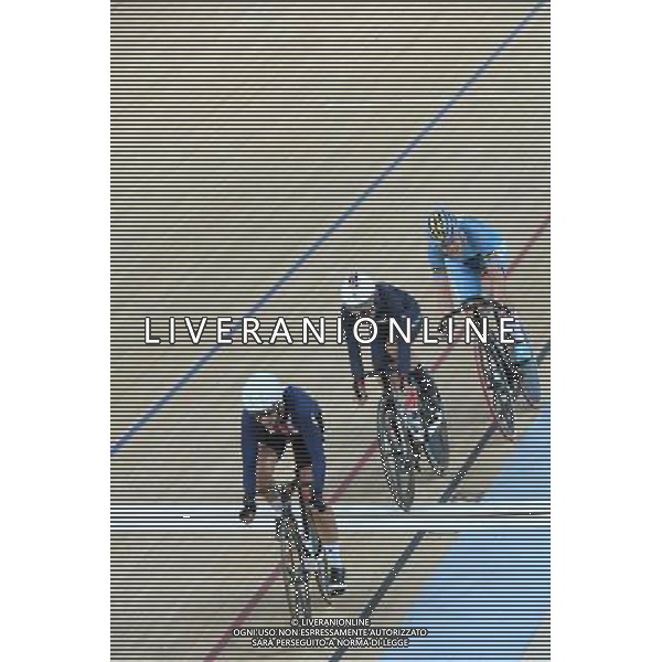 16-08-2016 Giochi Olimpici Pista Donne; Giornata 06; 2016, Usa; 2016, Belgium; 2016, Great Britain; Hammer, Sarah; D\'hoore, Jolien; Trott, Laura; Rio De Janeiro; ©SIROTTI/AGENZIA ALDO LIVERANI SAS