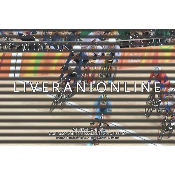 16-08-2016 Giochi Olimpici Pista Donne; Giornata 06; 2016, Usa; 2016, Belgium; 2016, Great Britain; Hammer, Sarah; D\'hoore, Jolien; Trott, Laura; Rio De Janeiro; ©SIROTTI/AGENZIA ALDO LIVERANI SAS