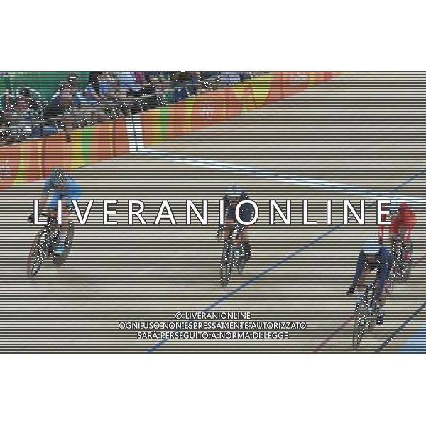 16-08-2016 Giochi Olimpici Pista Donne; Giornata 06; 2016, Usa; 2016, Belgium; 2016, Great Britain; Hammer, Sarah; D\'hoore, Jolien; Trott, Laura; Rio De Janeiro; ©SIROTTI/AGENZIA ALDO LIVERANI SAS