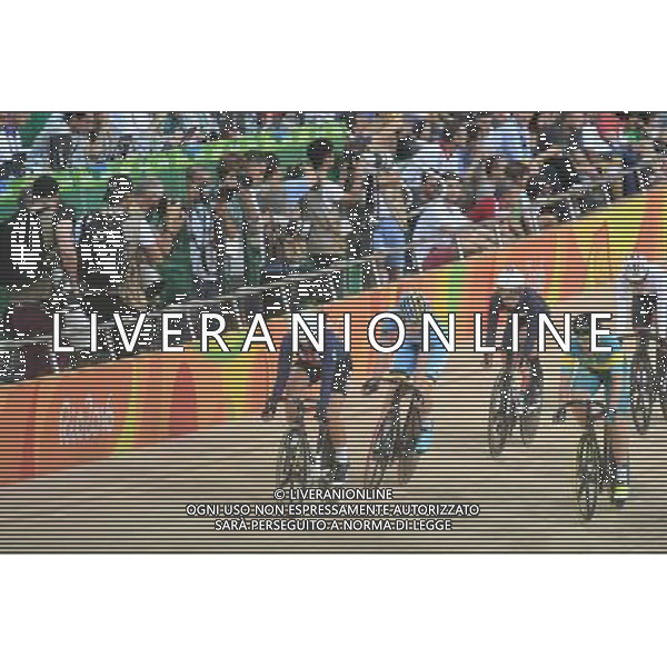 16-08-2016 Giochi Olimpici Pista Donne; Giornata 06; 2016, Usa; 2016, Belgium; 2016, Great Britain; Hammer, Sarah; D\'hoore, Jolien; Trott, Laura; Rio De Janeiro; ©SIROTTI/AGENZIA ALDO LIVERANI SAS