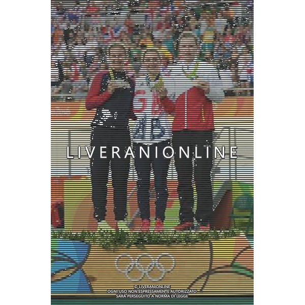 16-08-2016 Giochi Olimpici Pista Donne; Giornata 06; 2016, Great Britain; 2016, Usa; 2016, Belgium; Trott, Laura; Hammer, Sarah; D\'hoore, Jolien; Rio De Janeiro; ©sirotti/AGENZIA ALDO LIVERANI SAS