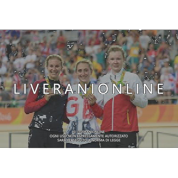 16-08-2016 Giochi Olimpici Pista Donne; Giornata 06; 2016, Great Britain; 2016, Usa; 2016, Belgium; Trott, Laura; Hammer, Sarah; D\'hoore, Jolien; Rio De Janeiro; ©sirotti/AGENZIA ALDO LIVERANI SAS