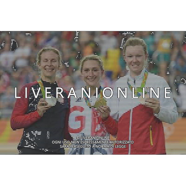 16-08-2016 Giochi Olimpici Pista Donne; Giornata 06; 2016, Great Britain; 2016, Usa; 2016, Belgium; Trott, Laura; Hammer, Sarah; D\'hoore, Jolien; Rio De Janeiro; ©sirotti/AGENZIA ALDO LIVERANI SAS