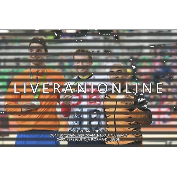 16-08-2016 Giochi Olimpici Pista Uomini; Giornata 06; 2016, Great Britain; 2016, Olanda; 2016, Malesia; Kenny, Jason; Buchli, Matthijs; Awang, Azizulhasni; Rio De Janeiro; ©sirotti/AGENZIA ALDO LIVERANI SAS