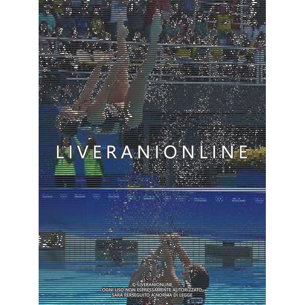 XXXI Olympic Games Giochi Olimpici Rio 2016 Rio de Janeiro - 18.08.2016 Finale Nuoto Sincronizzato Programma Tecnico Nella Foto:Team Brasile Borges Luisa,Feres Beatriz,Lobo Maria Clara,Molinos Lorena,Bruno Maria,Feres Branca,Miccuci Maria,Teixeira Lara,Nogueira Pamela /Ph.Vitez-Ag. Aldo Liverani