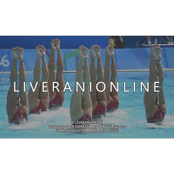 XXXI Olympic Games Giochi Olimpici Rio 2016 Rio de Janeiro - 18.08.2016 Finale Nuoto Sincronizzato Programma Tecnico Nella Foto:Team Brasile Borges Luisa,Feres Beatriz,Lobo Maria Clara,Molinos Lorena,Bruno Maria,Feres Branca,Miccuci Maria,Teixeira Lara,Nogueira Pamela /Ph.Vitez-Ag. Aldo Liverani