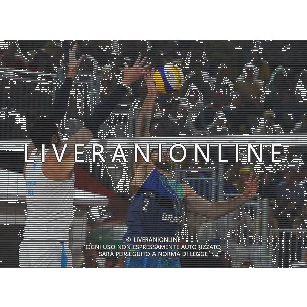 XXXI Olympic Games Giochi Olimpici Rio 2016 Rio de Janeiro - 18.08.2016 Finale Beach Volley Italia vs Brasile Nella Foto:Lupo Daniele-Nicolai Paolo vs Alison Cerutti-Bruno Oscar Schmidt /Ph.Vitez-Ag. Aldo Liverani