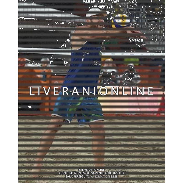 XXXI Olympic Games Giochi Olimpici Rio 2016 Rio de Janeiro - 18.08.2016 Finale Beach Volley Italia vs Brasile Nella Foto:Lupo Daniele-Nicolai Paolo vs Alison Cerutti-Bruno Oscar Schmidt /Ph.Vitez-Ag. Aldo Liverani