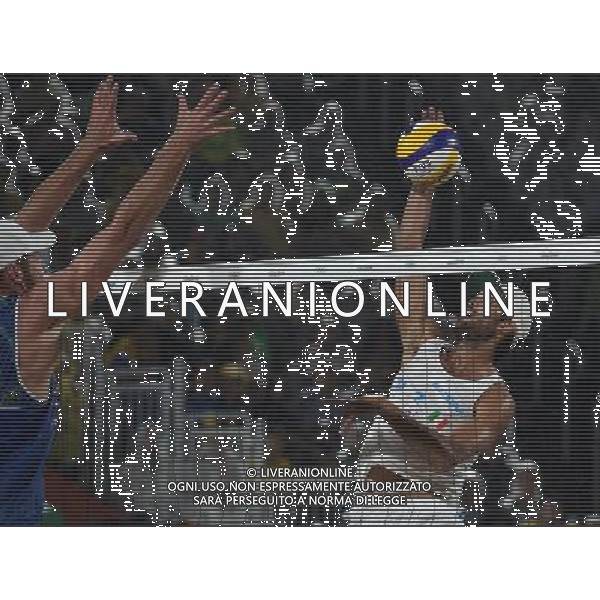 XXXI Olympic Games Giochi Olimpici Rio 2016 Rio de Janeiro - 18.08.2016 Finale Beach Volley Italia vs Brasile Nella Foto:Lupo Daniele-Nicolai Paolo vs Alison Cerutti-Bruno Oscar Schmidt /Ph.Vitez-Ag. Aldo Liverani