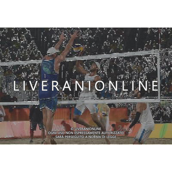 XXXI Olympic Games Giochi Olimpici Rio 2016 Rio de Janeiro - 18.08.2016 Finale Beach Volley Italia vs Brasile Nella Foto:Lupo Daniele-Nicolai Paolo vs Alison Cerutti-Bruno Oscar Schmidt /Ph.Vitez-Ag. Aldo Liverani