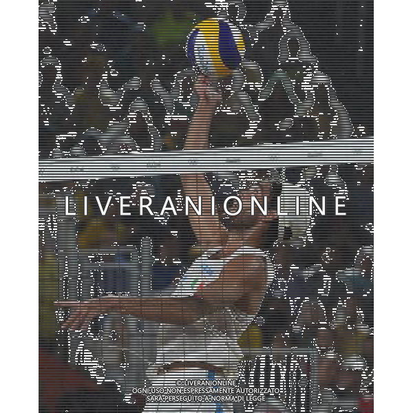 XXXI Olympic Games Giochi Olimpici Rio 2016 Rio de Janeiro - 18.08.2016 Finale Beach Volley Italia vs Brasile Nella Foto:Lupo Daniele-Nicolai Paolo vs Alison Cerutti-Bruno Oscar Schmidt /Ph.Vitez-Ag. Aldo Liverani