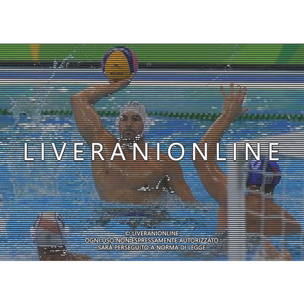 XXXI Olympic Games Giochi Olimpici Rio 2016 Rio de Janeiro - 18.08.2016 Semifinale Pallanuoto Maschile Italia vs Serbia Nella Foto:Figlioli Pietro /Ph.Vitez-Ag. Aldo Liverani
