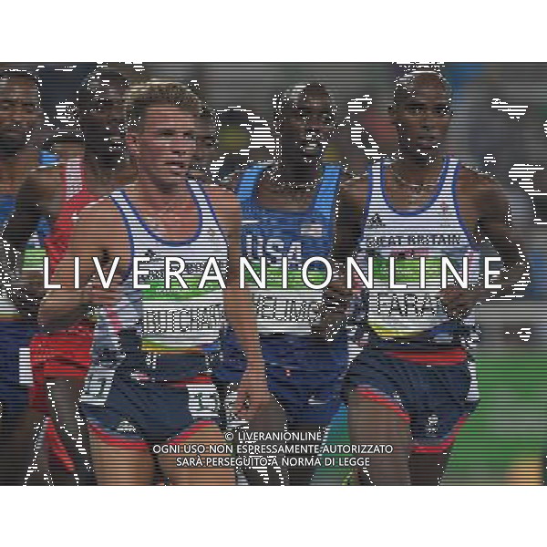 XXXI Olympic Games Giochi Olimpici Rio 2016 Rio de Janeiro - 20.08.2016 Finale 5000m Maschile Nella Foto:Mohamed Farah-Paul Chelimo-Hagos Gebrhiwet -Mohammed Ahmed /Ph.Vitez-Ag. Aldo Liverani