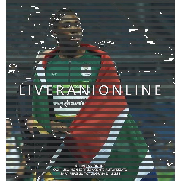 XXXI Olympic Games Giochi Olimpici Rio 2016 Rio de Janeiro - 20.08.2016 Finale 800m Femminile Nella Foto:Semenya esulta /Ph.Vitez-Ag. Aldo Liverani