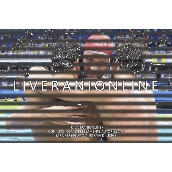XXXI Olympic Games Giochi Olimpici Rio 2016 Rio de Janeiro - 20.08.2016 Finale per la Medaglia di Bronzo di Pallanuoto Maschile Italia vs Montenegro Nella Foto:Stefano TEMPESTI /Ph.Andrea Staccioli/Deepbluemedia/Insidefoto/Vitez-Ag. Aldo Liverani