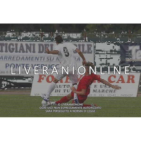 SANTARCANGELO vs VENEZIA F.C. Coppa Italia Lega Pro, 21/08/2016, nella foto: un contrasto , foto di CLAUDIO ZAMAGNI/AGENZIA ALDO LIVERANI S.A.S.