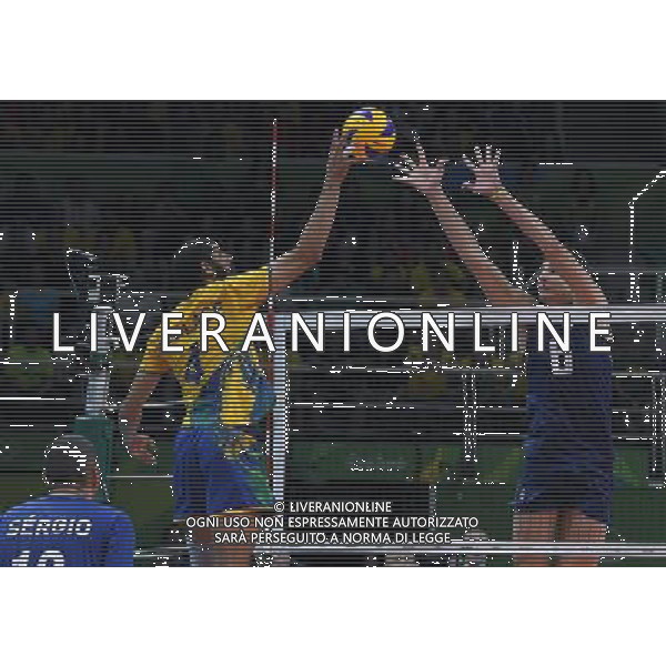 XXXI Olympic Games Giochi Olimpici Rio 2016 Rio de Janeiro - 21.08.2016 Finale Pallavolo Maschile Italia vs Brasile Nella Foto:De Souza Wallace e Giannelli Simone /Ph.Vitez-Ag. Aldo Liverani