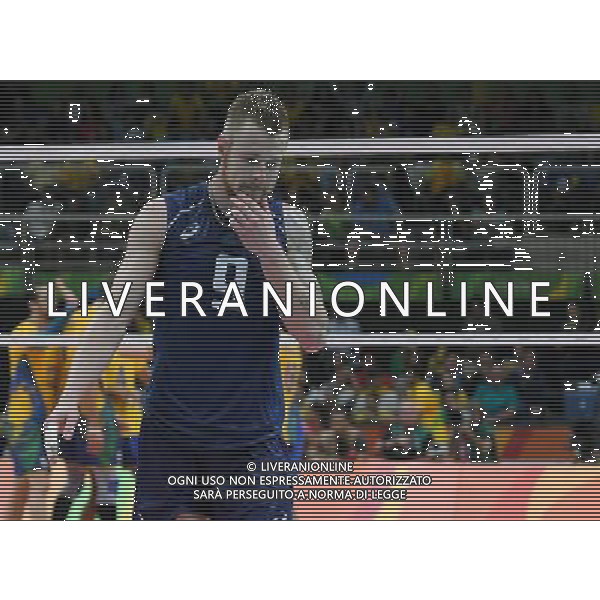 XXXI Olympic Games Giochi Olimpici Rio 2016 Rio de Janeiro - 21.08.2016 Finale Pallavolo Maschile Italia vs Brasile Nella Foto:Zaytsev Ivan delusione /Ph.Vitez-Ag. Aldo Liverani