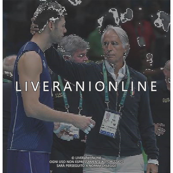 XXXI Olympic Games Giochi Olimpici Rio 2016 Rio de Janeiro - 21.08.2016 Finale Pallavolo Maschile Italia vs Brasile Nella Foto:Malago\' Giovanni consola Buti Simone /Ph.Vitez-Ag. Aldo Liverani