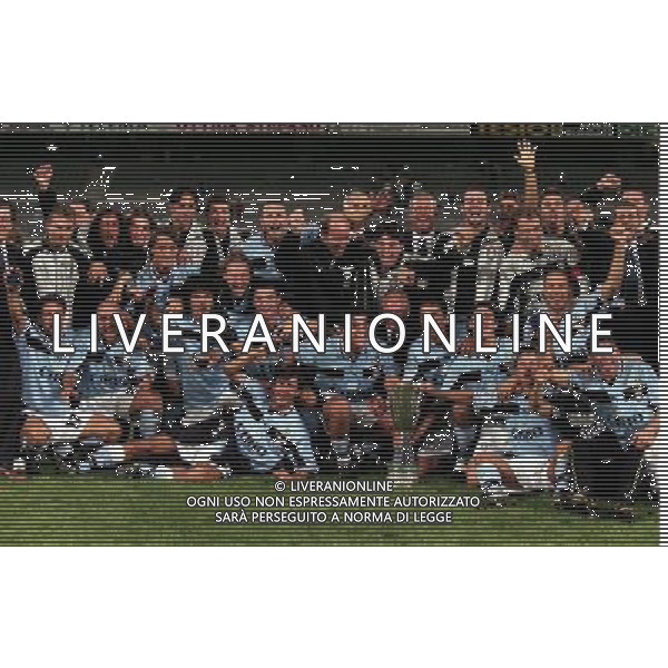 TORINO 29-08-1998 SUPERCOPPA ITALIANA JUVENTUS LAZIO NELLA FOTO LA FORMAZIONE DELLA LAZIO VINCE LA SUPERCOPPA ITALIANA AG ALDO LIVERANI SAS