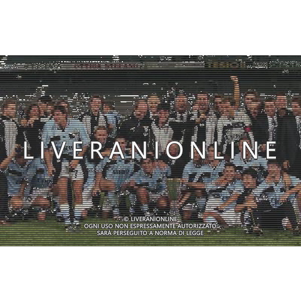 TORINO 29-08-1998 SUPERCOPPA ITALIANA JUVENTUS LAZIO NELLA FOTO LA FORMAZIONE DELLA LAZIO VINCE LA SUPERCOPPA ITALIANA AG ALDO LIVERANI SAS