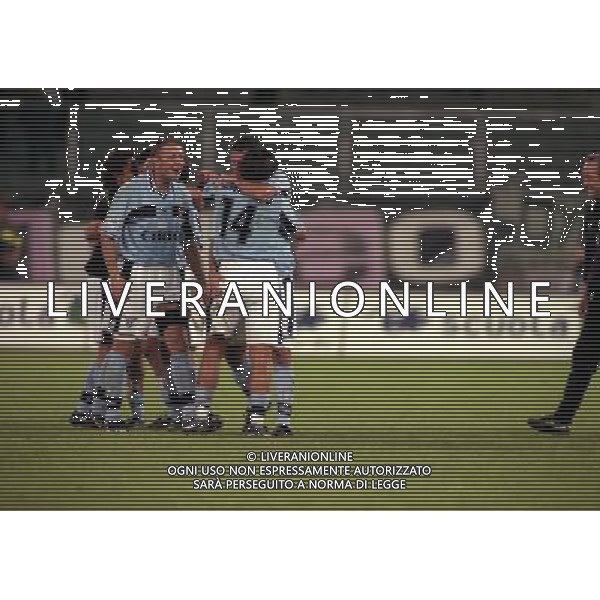 TORINO 29-08-1998 SUPERCOPPA ITALIANA JUVENTUS LAZIO NELLA FOTO ABBRACCI LAZIO AG ALDO LIVERANI SAS