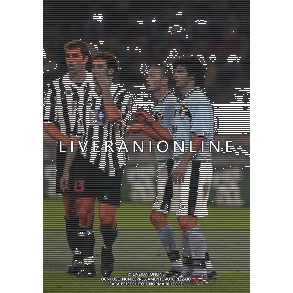 TORINO 29-08-1998 SUPERCOPPA ITALIANA JUVENTUS LAZIO NELLA FOTO IGOR TUDOR-MARK IULIANO-SINISA MIHAJLOVIC-FERNANDO COUTO AG ALDO LIVERANI SAS