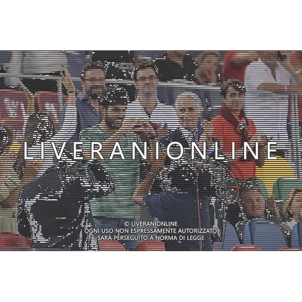 UEFA Champions League 2016-2017 spareggi ritorno - Roma 23.08.2016 - AS Roma vs Porto - nella foto: Daniele Lupo con Giovanni Malago\' in tribuna / Ph. Corradetti-Ag. Aldo Liverani
