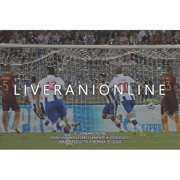 UEFA Champions League 2016-2017 spareggi ritorno - Roma 23.08.2016 - AS Roma vs Porto - nella foto: l\'esultanza dopo il gol di Felipe del 0-1 / Ph. Corradetti-Ag. Aldo Liverani