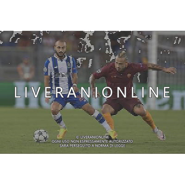 UEFA Champions League 2016-2017 spareggi ritorno - Roma 23.08.2016 - AS Roma vs Porto - nella foto: Andre\' e Radja Nainggolan / Ph. Corradetti-Ag. Aldo Liverani