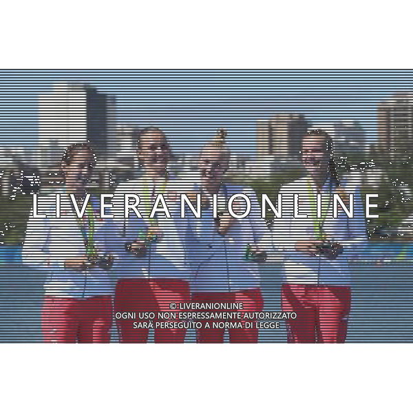 RIO DE JANEIRO, 11.08.2016 WIOSLARSTWO CZWORKA PODWOJNA KOBIET PODWOJNA KOBIET IGRZYSKA OLIMPIJSKIE RIO 2016 , RIO 2016 OLYMPIC GAMES SWIMMING N/Z. MONIKA CIACIUCH, MARIA SPRINGWALD, JOANNA LESZCZYNSKA, AGNIESZKA KOBUS FOTO: TOMASZ MARKOWSKI / NEWSPIX.PL --- Newspix.pl AG ALDO LIVERANI SAS ONLY ITALY *** Local Caption *** www.newspix.pl mail us: info@newspix.pl call us: 0048 022 23 22 222 --- Polish Picture Agency by Ringier Axel Springer Poland