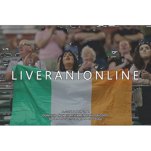 2016.8.23, Warszawa , UEFA Champions League , Legia Warsaw - Dundalk FC , Liga Mistrzow , Legia Warszawa - Dundalk FC n z Kibice Dundalk / supporters from Ireland fot. Tomasz Jastrzebowski / Foto Olimpik / NEWSPIX.PL --- Newspix.pl AG ALDO LIVERANI SAS ONLY ITALY *** Local Caption *** www.newspix.pl mail us: info@newspix.pl call us: 0048 022 23 22 222 --- Polish Picture Agency by Ringier Axel Springer Poland