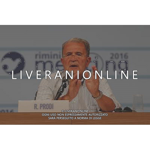 XXXVII edizione del Meeting per l\'amicizia fra i popoli 24/08/2016 nella foto: ROMANO PRODI foto di CLAUDIO ZAMAGNI/AGENZIA ALDO LIVERANI S.A.S f