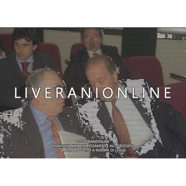 MILANO 10-01-1997 ASSEMBLEA DEI PRESIDENTE DI SERIE A NELLA FOTO FRANCO SENSI E CIRO DE MARTINO AG ALDO LIVERANI SAS