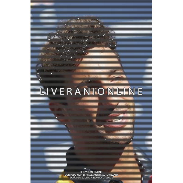 Daniel Ricciardo (AUS) Red Bull Racing with the media. 25.08.2016. Formula 1 World Championship, Rd 13, Belgian Grand Prix, Spa Francorchamps, Belgium, Preparation Day. / AGENZIA ALDO LIVERANI SAS - IOTALY ONLY EDITORIAL USE ONLY