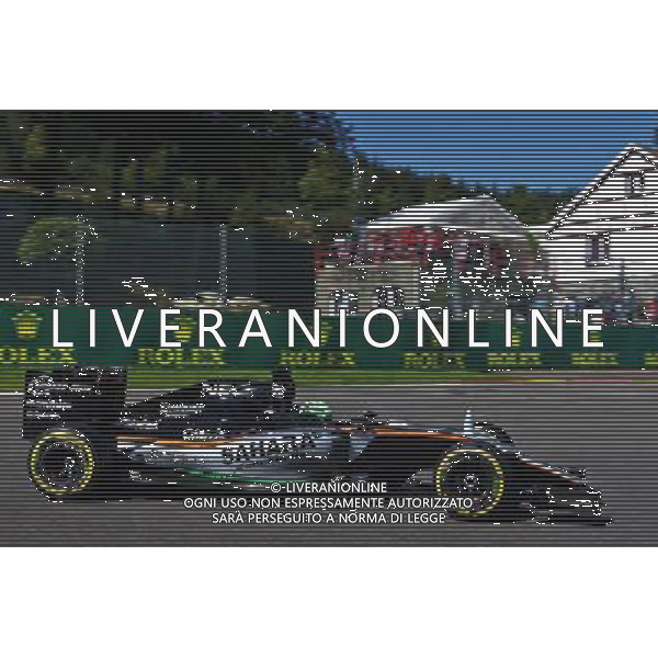 Nico Hulkenberg (GER) Sahara Force India F1 VJM09. 26.08.2016. Formula 1 World Championship, Rd 13, Belgian Grand Prix, Spa Francorchamps, Belgium, Practice Day. / AGENZIA ALDO LIVERANI SAS - ITALY ONLY EDITORIAL USE ONLY