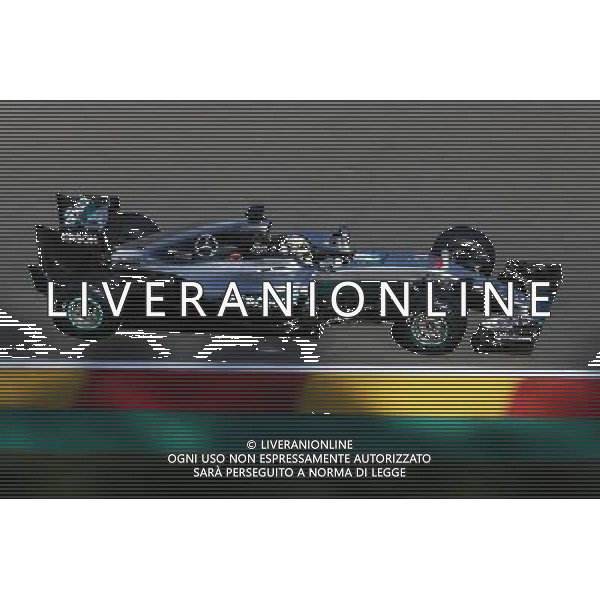 Lewis Hamilton (GBR) Mercedes AMG F1 W07 Hybrid. 26.08.2016. Formula 1 World Championship, Rd 13, Belgian Grand Prix, Spa Francorchamps, Belgium, Practice Day. / AGENZIA ALDO LIVERANI SAS - ITALY ONLY EDITORIAL USE ONLY