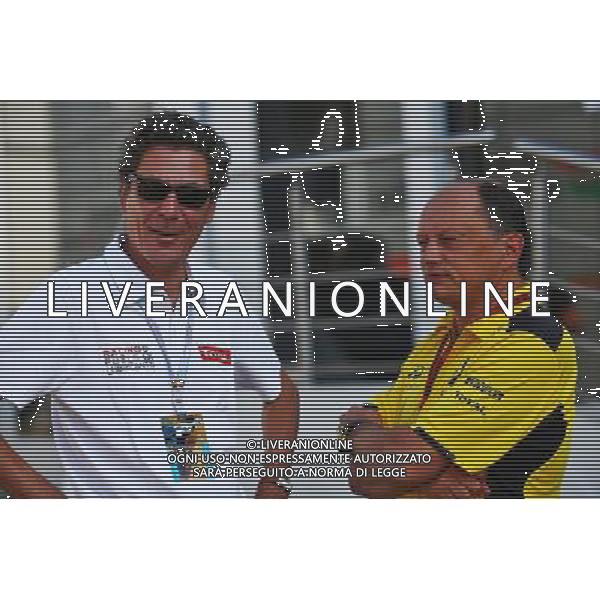 (L to R): Pierre-Gautier Caloni, Total Vice President of Sponsoring \' Motorsport Division with Frederic Vasseur (FRA) Renault Sport F1 Team Racing Director. 27.08.2016. Formula 1 World Championship, Rd 13, Belgian Grand Prix, Spa Francorchamps, Belgium, Qualifying Day. / AGENZIA ALDO LIVERANI SAS - ITALY ONLY EDITORIAL USE ONLY