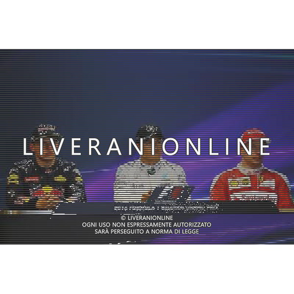 The post qualifying FIA Press Conference (L to R): Max Verstappen (NLD) Red Bull Racing, second; Nico Rosberg (GER) Mercedes AMG F1, pole position; Kimi Raikkonen (FIN) Ferrari, third 27.08.2016. Formula 1 World Championship, Rd 13, Belgian Grand Prix, Spa Francorchamps, Belgium, Qualifying Day. / AGENZIA ALDO LIVERANI SAS - ITALY ONLY EDITORIAL USE ONLY