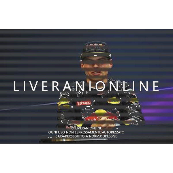 Max Verstappen (NLD) Red Bull Racing in the FIA Press Conference. 27.08.2016. Formula 1 World Championship, Rd 13, Belgian Grand Prix, Spa Francorchamps, Belgium, Qualifying Day. / AGENZIA ALDO LIVERANI SAS - ITALY ONLY EDITORIAL USE ONLY