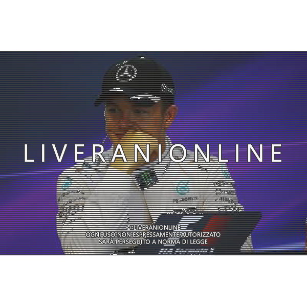 Nico Rosberg (GER) Mercedes AMG F1 in the FIA Press Conference. 27.08.2016. Formula 1 World Championship, Rd 13, Belgian Grand Prix, Spa Francorchamps, Belgium, Qualifying Day. / AGENZIA ALDO LIVERANI SAS - ITALY ONLY EDITORIAL USE ONLY