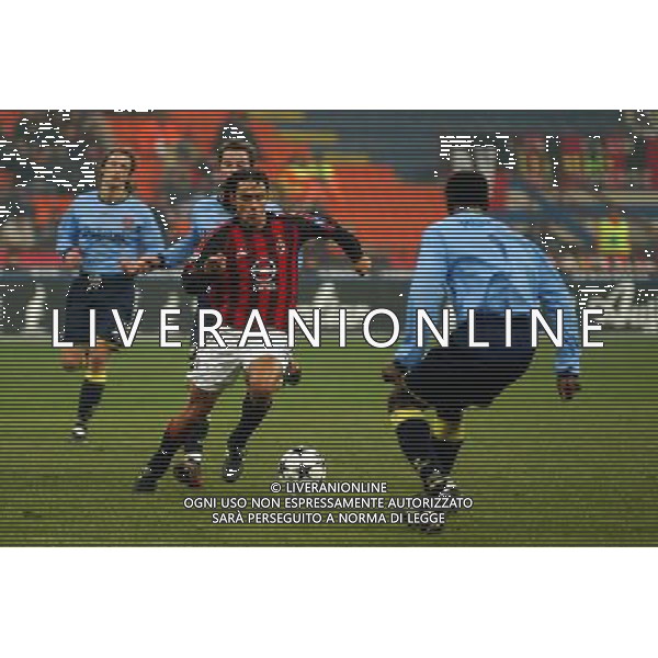 MILANO,14-01-03 DFP/FOTO MARCO DE PONTI COPPA ITALIA: MILAN-CHIEVO FILIPPO INZAGHI AG ALDO LIVERANI SAS