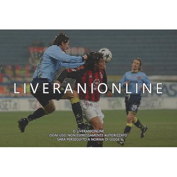 MILANO,14-01-03 DFP/FOTO MARCO DE PONTI COPPA ITALIA: MILAN-CHIEVO PIPPO INZAGHI AG ALDO LIVERANI SAS